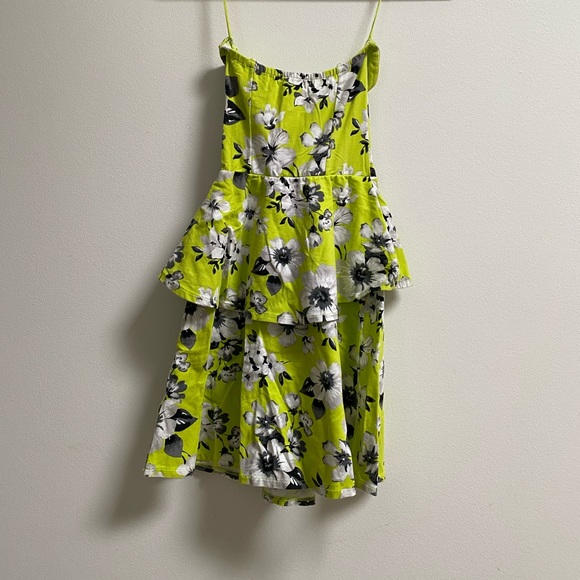 Aeropostale Peplum Green Floral Dress - Picture 3 of 3
